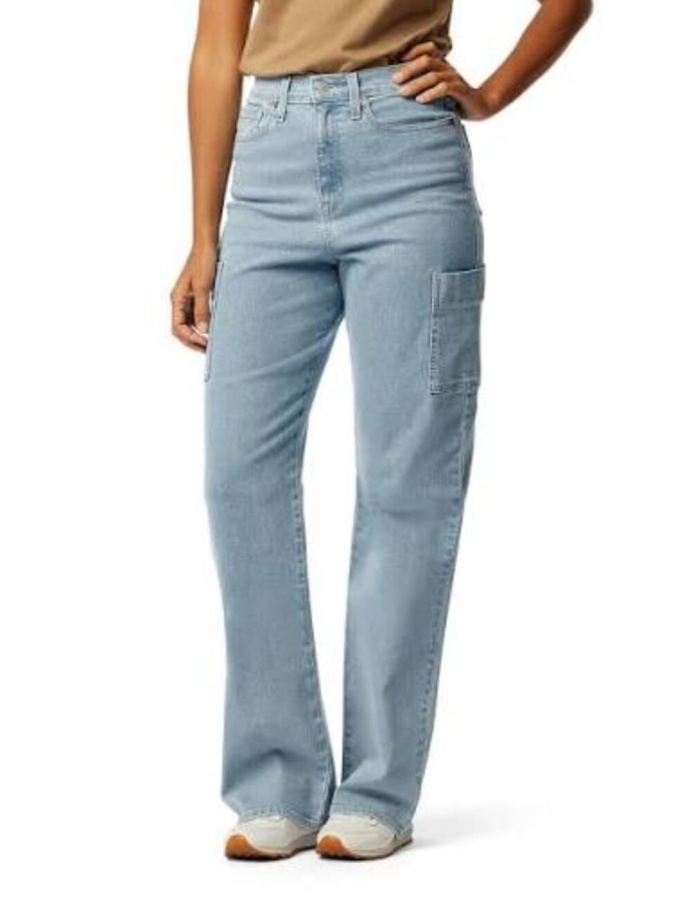 Levis Signature Heritage High Rise Loose Straight Leg Cargo Jeans Size 8